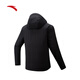 ANTA Business-Daunenjacke, schnell warme Daunenjacke für Herren, für den Winter, mit Kapuze, wasserabweisend, warme Innenseite, gesteppt, nicht sperrig, Baumwolljacke, Drei-Proof-Technologie, Basic Black 7914-2, XL (männlich 180)