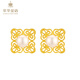 Cuihua Pearl Four-leaf Clover Earrings Gold Earrings Pure Gold 999 Gift Anniversary Gift for Girlfriend and Wife Birthday Gift Four-leaf Clover Earrings Approximately 3.5g Does not support seven-day no-reason returns