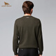HENRY GRANT Henry Grant solid color round neck bottoming sweater spring short bottoming shirt outdoor men's round neck sweater green coffee color (QBY243031U111) one size 46 (170/92A)