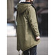 MADEN workwear American retro M51 fishtail mid-length windbreaker jacket hooded parka coat cotton coat men's autumn military green S