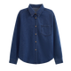She enjoys denim shirt women's retro versatile embroidered long-sleeved shirt loose casual top denim jacket women T53S117
