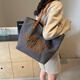 Carany canvas bag women's large capacity 2025 new bag daily commuter versatile shoulder bag summer casual tote bag khaki color [upgraded thickened fabric_shipment insurance_