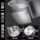 Fat Donglai Extra Thick 316 Stainless Steel Food Grade Household Egg Beating and Noodle Kitchen Baking (316) 28-30-32cm Three-piece Set