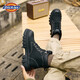 Dickies Botas Martin para hombre Botas de moda para hombre Botas cómodas para exteriores Botas de cuero Botas de trabajo de estilo británico para hombre Negro 43