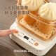 Qiandu Orange can reserve egg cooker, smart egg steamer, timed electric steamer, small one-person office steaming corn artifact, small pot for boiling eggs, mini small steamer, automatic power off, single layer, apricot smart version