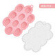 Baby fruit and vegetable bite-proof silicone ice tray mold set for oral period, food grade, dark pink (small food ice tray 70g)