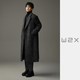 W2X winter heavyweight thick imitation seahorse fur water ripple large long sheep wool coat men's high-end Nizi coat glacier gray M