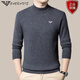 ARMANI EXCHANGE Armani pure cashmere sweater men's half turtleneck thickened sweater winter knitted base cardigan for men black half turtleneck L 170 recommended weight 125-140Jin Jin equals 0.5 kg