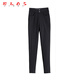 RLAS goose down down pants for women's outer wear in winter, plus velvet and thickening, Harbin cold-resistant and warm high-waisted small-foot bottoming cotton pants, black, classic high-waisted XL weight (115-125Jin Jin is equal to 0.5 kg)