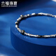Lukfook Jewelry Platinum 950 Bamboo Gold Beads Two-tone Electric Black Craftsmanship Platinum Bracelet Price G07P0030DS 7.14g (including labor cost 992 yuan)