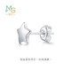 Chow Sang Sang Pt950 platinum earrings Love Decode five-pointed star platinum single earrings for men and women 89813E