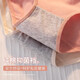 Pure cotton underwear for women, antibacterial and antibacterial, 100% cotton interior, comfortable, skin-friendly and breathable, mid-waist briefs for girls, 1 pack - random color L (105-125Jin Jin equals 0.5kg)