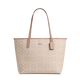 COACH JD Outlet City33 Tote Large Capacity Handbag Women's Light Luxury Birthday Gift for Girlfriend Milk Tea Color CV976SVPWH One Size