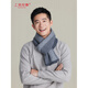 Shanghai Story Autumn and Winter New Men's Wool Scarf Thickened Warm Gift Box Gentleman Style - Light Brown