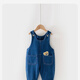 G.DUCKKIDS baby denim overalls spring and autumn one-year-old boys and girls fashionable and cute jumpsuits children pp pants baby pants blue 80