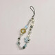 Original hand-made beaded mobile phone hanging chain lanyard cute child fun wrist short ccd camera chain hanging decoration cartoon Oriki Bear