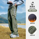 Camel (CAMEL) velvet overalls men's loose straight outdoor water-repellent sports pants J15CAYL6023 Lake Tea Green L