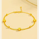 Junshi Pure Gold Material Pure Gold Four-leaf Clover Bracelet 9999 Light Luxury Versatile Double Layer Bracelet for Your Girlfriend Double Layer 2:39g Lao Fengxiang