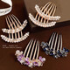 Pearl upside-down comb hairpin for women 2025 new high-end hairpin artifact hairpin high-end hair comb hairpin headdress 11 high-end 2-piece set