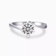 I Do platinum PT950 diamond ring 1 carat snowflake twist arm cultivated diamond proposal engagement diamond ring gift for girlfriend Snowflake twist arm 50 points diamond size 18