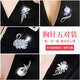 2025 new high-end temperament brooch for women, elegant corsage gift box pin, Chinese Valentine's Day gift for wife, girlfriend, luxury swan brooch five-piece set