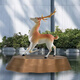 Stainless Steel Deer Sculpture Customized Large Geometric Sectioned Mirror Luminous Hollow Abstract Animal Outdoor Landscape Ornament Customized Contact Customer Service for Details