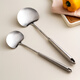 Onlycook spatula cooking spatula food grade 304 stainless steel household spatula all-steel one-handle mushroom soup spoon