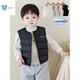 Vest autumn and winter baby down children's vest lightweight autumn and winter infant inner vest boys and girls warm white 66 cm