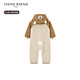 Teenie Weenie Kids Bear Children's Clothing 25th New Autumn and Winter Men's and Women's Baby Cartoon Zipper Jumpsuit Pink 80cm