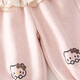 Banxidi Girls Suit Autumn and Winter Clothes 2025 New Children's Velvet Sweater Pants Baby Baby Winter Clothes Children's Clothes Pink 90