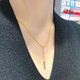 Di is the old Phoenix 999 gold signed necklace 18K gold pendant lucky signed gold bar safe signed summer neck clavicle chain
