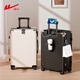 Huili Suitcase Studdy and Colleden Travel Code Box для мужчин и женских троллейбусов корпус алюминиевый корпус классический черный [многофункциональная модель молнии] 24-дюймовая
