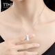 TTMIX Crushed Ice Platinum Necklace pt950 Platinum Chain Platinum Necklace Platinum Pendant Fortune Lady Pendant 7.1-7.3g About 45cm