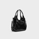 CHARLES/KEITH25 autumn new product simple portable tote cabbage basket bag Chinese Valentine's gift CK2-30782659 Noir black S