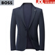 BOSS spring and summer lightweight men's suit tops high-end business casual suit jackets men's single suit no ironing No. 1611 XL 180 suitable for 135-150 Jin Jin equals 0.5 kg