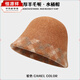 Hengyuanxiang 2025 woolen woolen middle-aged and elderly fashion hat women's autumn and winter French elegant mother's small fragrant style hat thickened and warm D-25 khaki adjustable