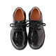 Romon boys' leather shoes soft sole children's black British style performance suit boys' performance shoes primary school students hollow leather shoes black hollow leather shoes 33 inner length 21 cm