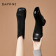 Daphne short boots for women 2025 new autumn and winter French high-heeled slim boots with temperament and versatile Martin boots for women black 37