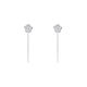 Lao Fengxiang pure silver sterling silver camellia earrings sweet niche temperament tassel earrings light luxury birthday gift for girlfriends L-EZ0126 camellia earrings 4.5cm* brand gift box