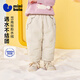 迷你巴拉（minibala）【迷你真心绒】迷你巴拉巴拉男女童宝宝裤子2025冬新品拒水羽绒裤 橡皮粉61228 90