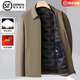 ZIOZIA Jiumu King Men's Lightweight Short Jacket 2025 Autumn and Winter New Business Executive Jacket Warmth - One-piece, two-wear - Removable inner liner M 170