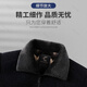 Woodpecker Dad Jacket Men's Autumn and Winter Middle-aged and Elderly Cotton Coat Men's Velvet Thickened Chenille Jacket Winter Warm Jacket J6611 Blue Black 2XL /185 (Recommended 130-145Jin Jin equals 0.5 kg)
