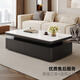 Home coffee table living room home 2025 new high-end size apartment light luxury modern coffee table rectangular slate coffee table table slate snow mountain white coffee table 130*70*45cm
