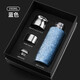 Feijian's same model, pure titanium thermos cup, double-layer titanium health water cup, titanium crystal braised tea water separate cup, gift box, 390ml starry sky blue, high-end gift box + magnetic cup lid can be used as a tea cup