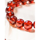 Paper color (Z H I S E) PLSTONE natural crystal Tanzania Fanta stone orange garnet hand-made bracelet gift for women and men, bead master level about 8mm Fanta garnet