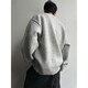 Main style (ZHUYIFAN) Light Gray Henley Collar Plush Sweater Men's Winter Lazy Style Knitted Sweater American Retro Wool Sweater Light Gray Upgraded 90% Buyers Choose XL