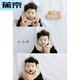 Jiaojing baby photo clothes and props baby's 100th birthday photo costume black small fragrant beret costume black one-size-fits-all newborn 3M size