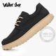 Walker Shop Canvas Shoes Men's 2025 New Versatile Breathable Men's Cloth Shoes Light Casual Shoes Men's Comfortable Men's Shoes Black Inner Increase 41 Leather Shoe Size