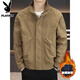 Playboy Autumn and Winter Cotton Thickened Jacket Men's Youth Cotton Clothes Casual Loose Stand-up Collar Windproof Jacket Jacket Green Cotton Thickened L 125-140Jin Jin is equal to 0.5 kg