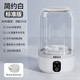 Mini wireless washing machine rechargeable smart small portable laundry cup for underwear, underwear and socks, simple white flagship version with display and blue light, long battery life